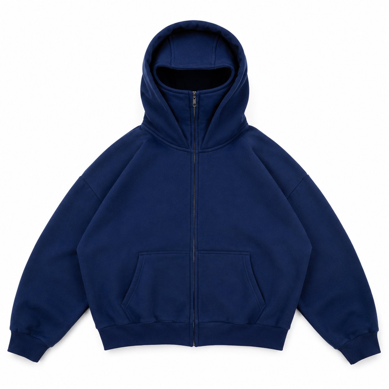 NAVY BALACLAVA ZIP HOODIE