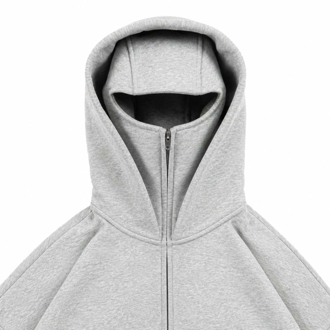 GREY BALACLAVA HOODIE
